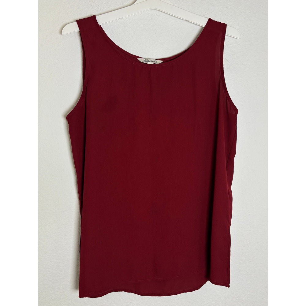 The Pioneer Woman Burgundy Sleeveless Tank Top Blouse Scoop Neck Red Large